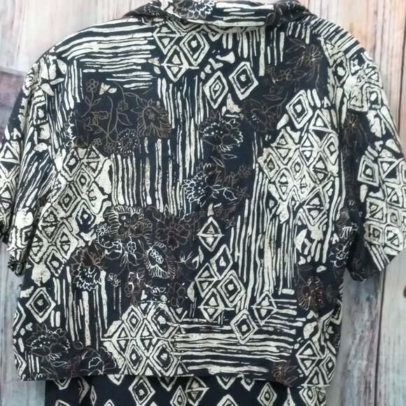 Liz Baker 2 Piece Coordinated Dress Set Women's 14P Sleeveless Dress with Top - Picture 6 of 10